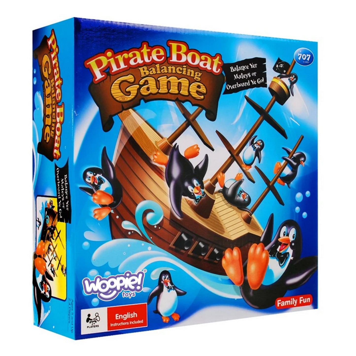 WOOPIE Piratų Laivas su Pingvinais Arkadinis Balanso Žaidimas