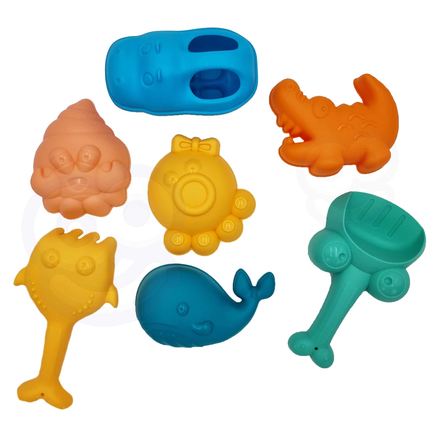 WOOPIE 3in1 smėlio ir vandens žaislų rinkinys lagamine „Elniuukas“ – žaidimas su smėliu – vaizdas 2