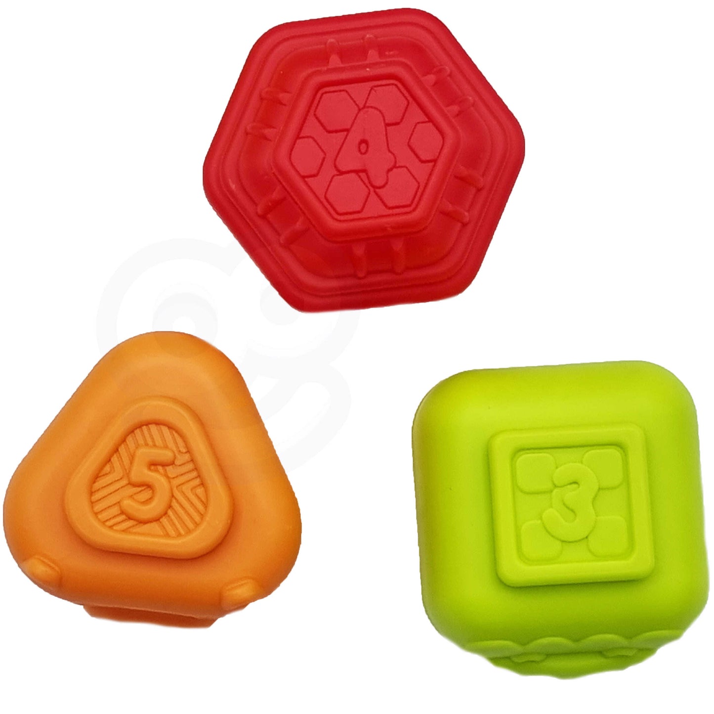 WOOPIE BABY Jutiminis Rūšiuoklis Kubas su Barškučiais Gyvūnai 7 vnt.