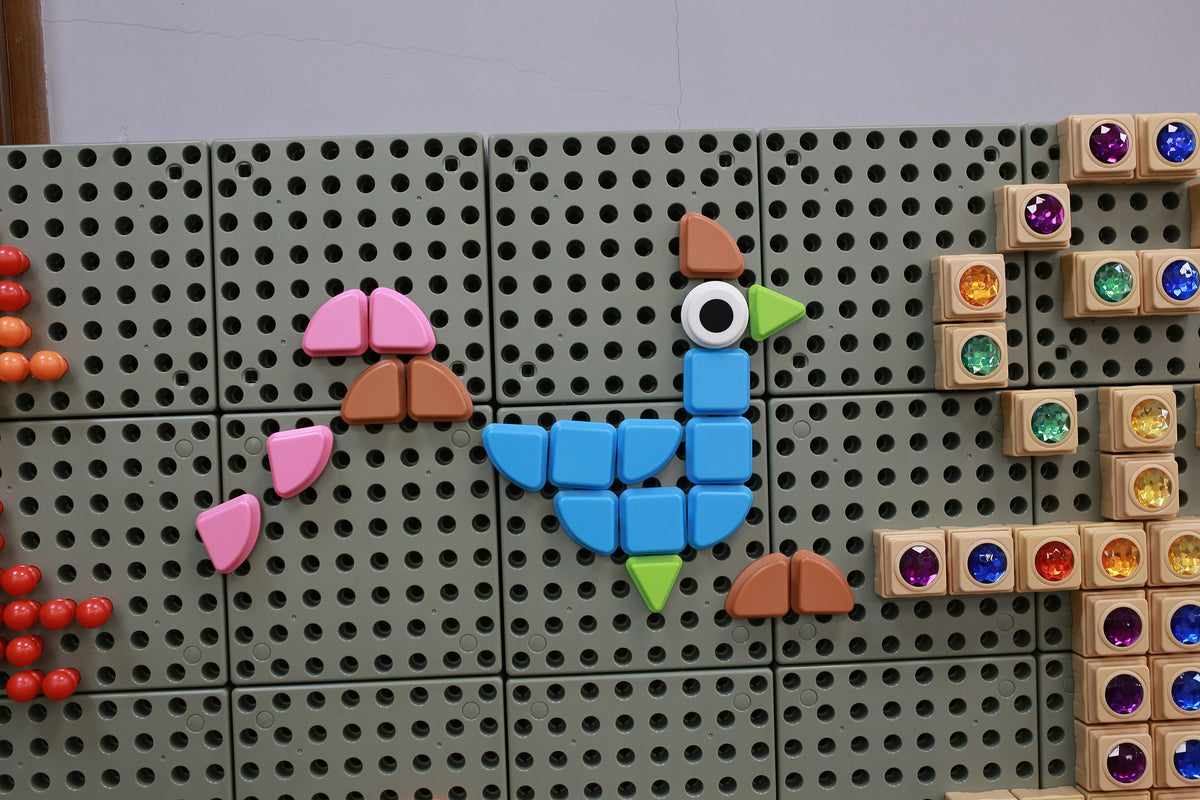 MASTERKIDZ Geometriniai lentos elementai 256 vnt.