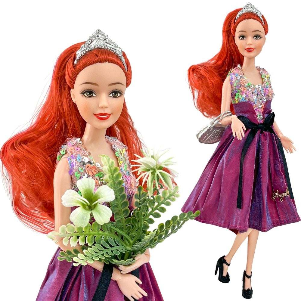 WOOPIE ROYAL Lėlė Emi Style Fashion, 32 cm – Stilinga Princesė su Rožine Suknele ir Priedais – pagrindinis vaizdas