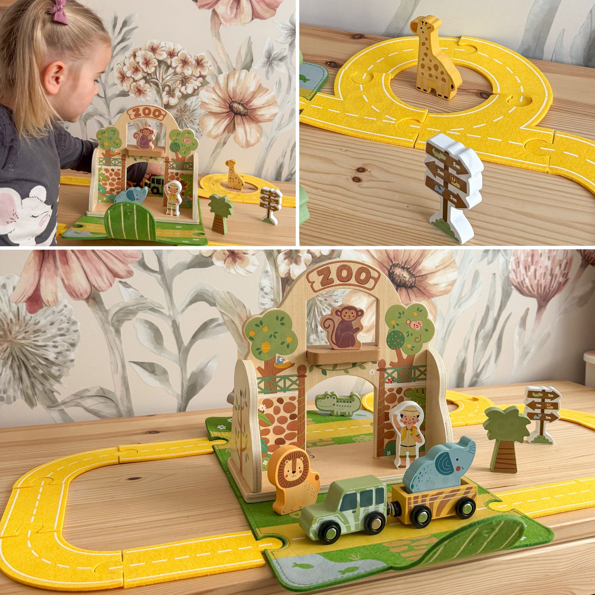 TOOKY TOY Mini Zoologijos Sodo Rinkinys Kelioninis Krepšys