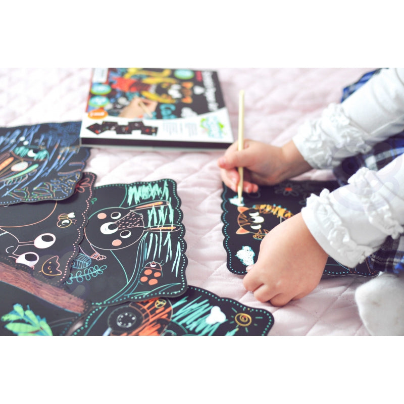 WOOPIE ART&FUN Kūrybinių nutrinamų kortelių rinkinys vaikams 7 vnt.