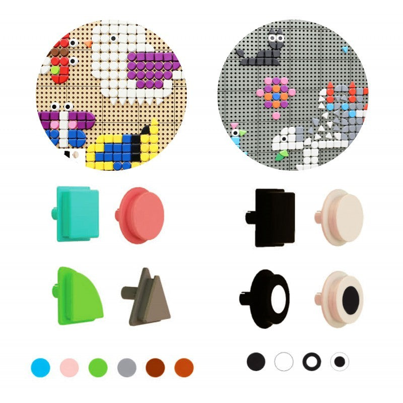 MASTERKIDZ Geometriniai lentos elementai 256 vnt.