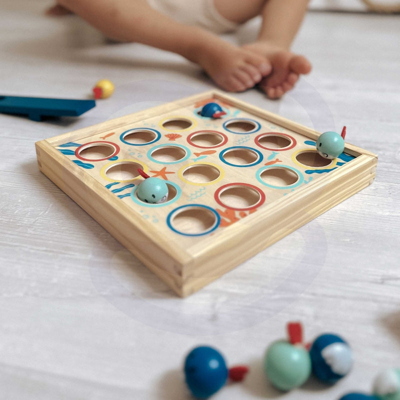 TOOKY TOY Žaidimas vaikams, Skraidančios žuvytės 19 vnt.