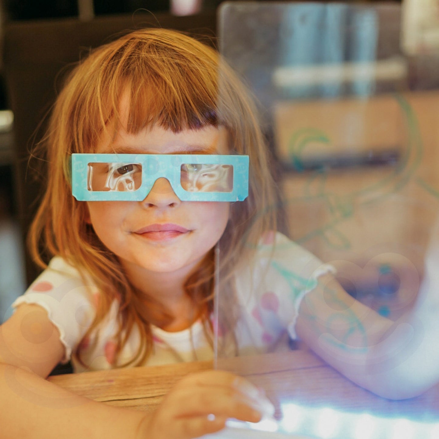 WOOPIE 3D Magnetinė Piešimo Lenta su LED Apšvietimu Kosmoso Tema
