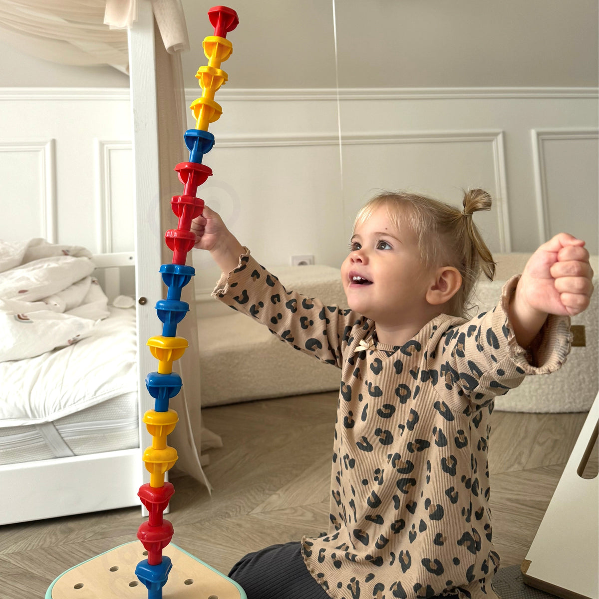 WOOPIE GREEN Montessori 12in1 Motorinė Konstravimo Dėžė FSC