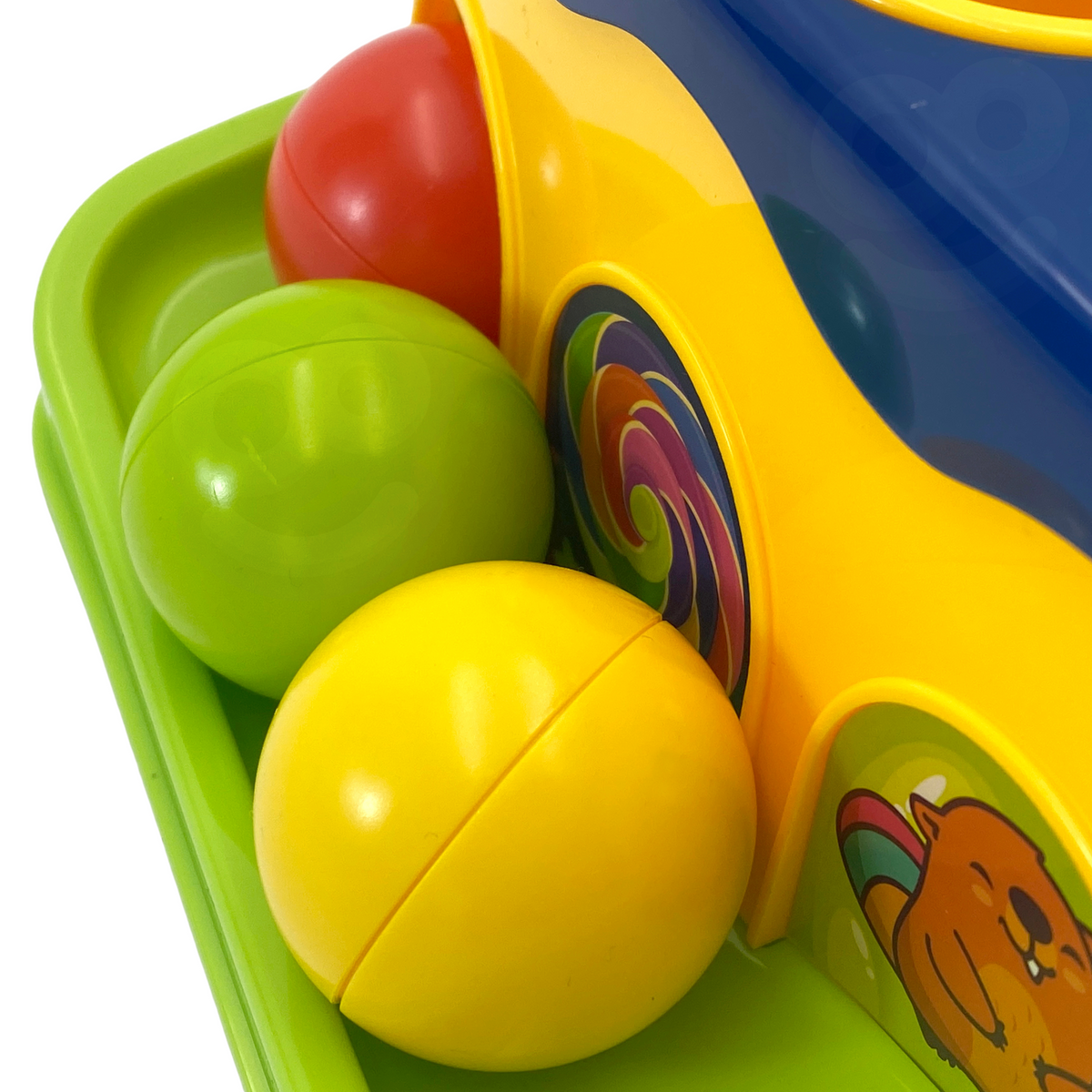 WOOPIE BABY spalvingas Montessori kalimo takelis su plaktuku