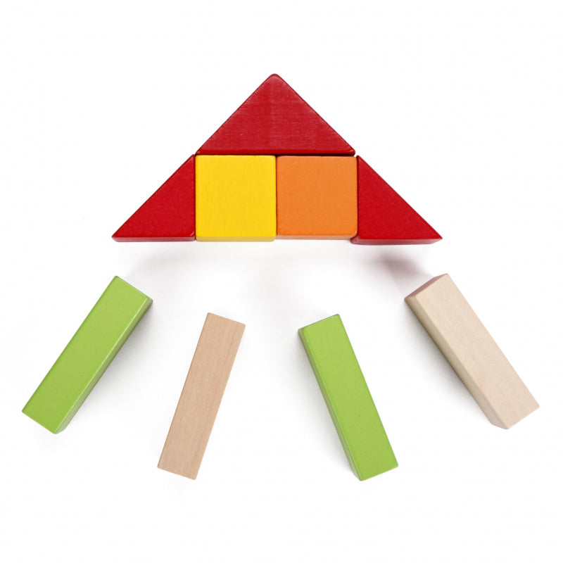 CLASSIC WORLD Medinės spalvotos kaladėlės 100 vnt – vaizdas 4