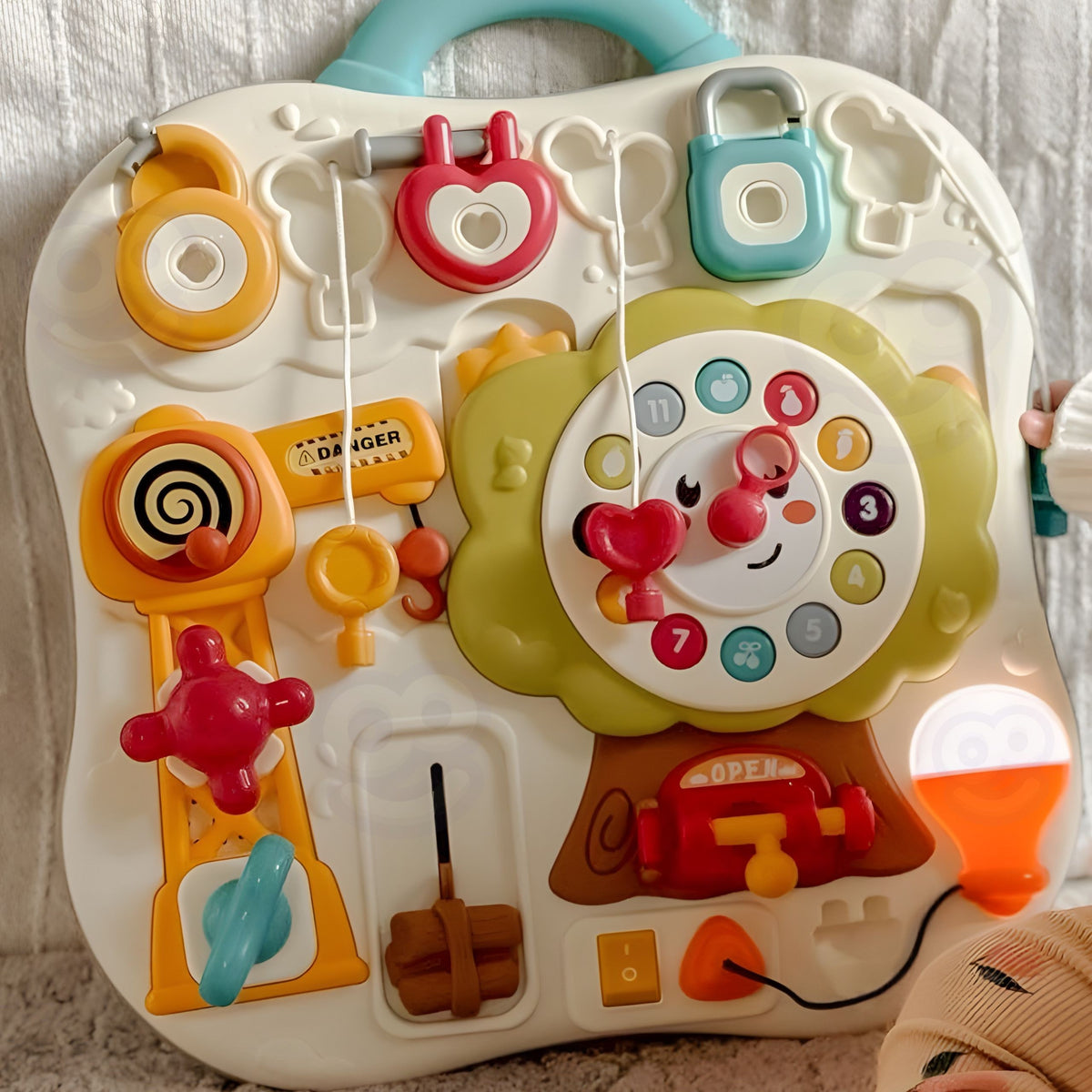 WOOPIE Baby Montessori Lavinamoji Manipuliacinė Lenta Kūdikiams 1+