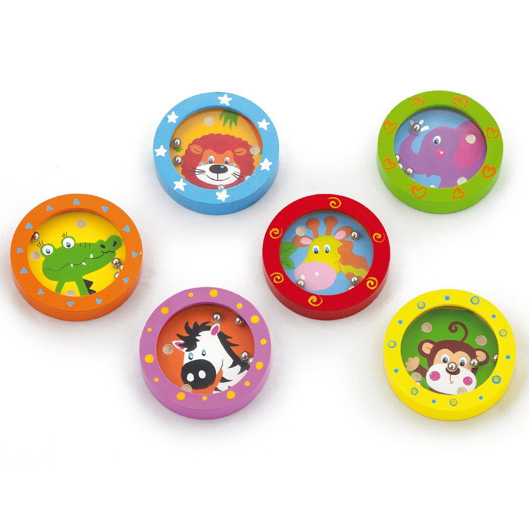 VIGA Medinis kišeninis labirintas su gyvūnėlių motyvu (1 vnt) – vaizdas 3