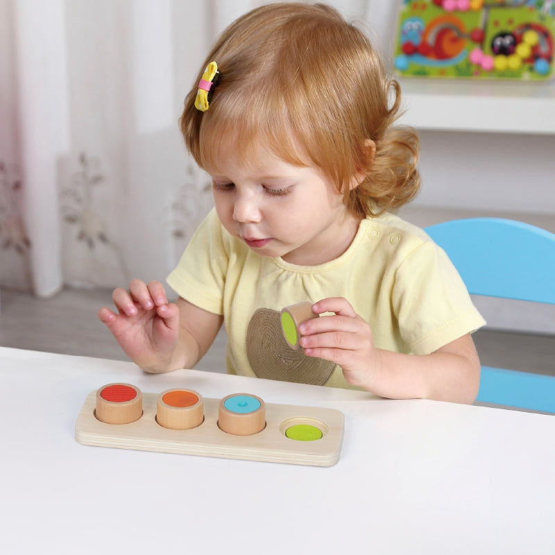 TOOKY TOY XXL Montessori edukacinė sensorinė dėžė su mediniais elementais – vaizdas 7