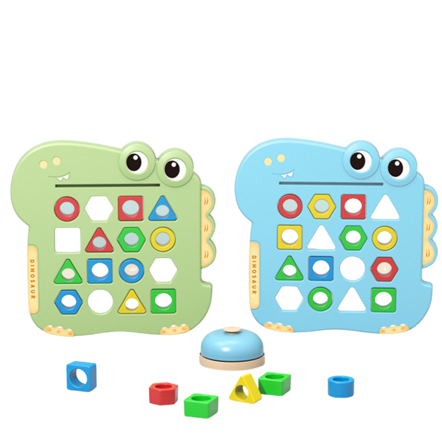 WOOPIE Montessori Dinozaurų Dėlionė – formų ir spalvų žaidimas vaikams