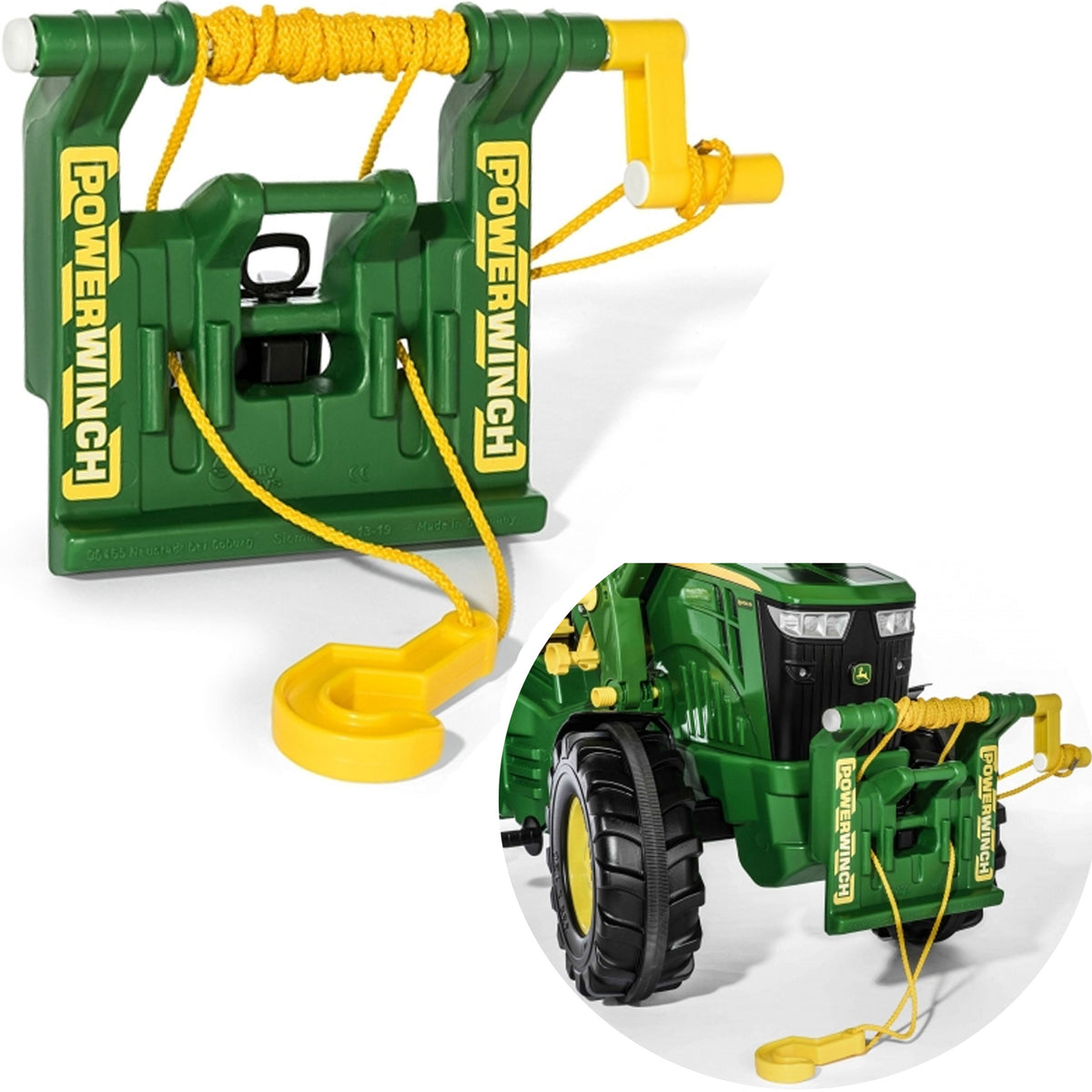 Rolly Toys rollyPowerwinch John Deere Žaislinė Gervė Traktoriui