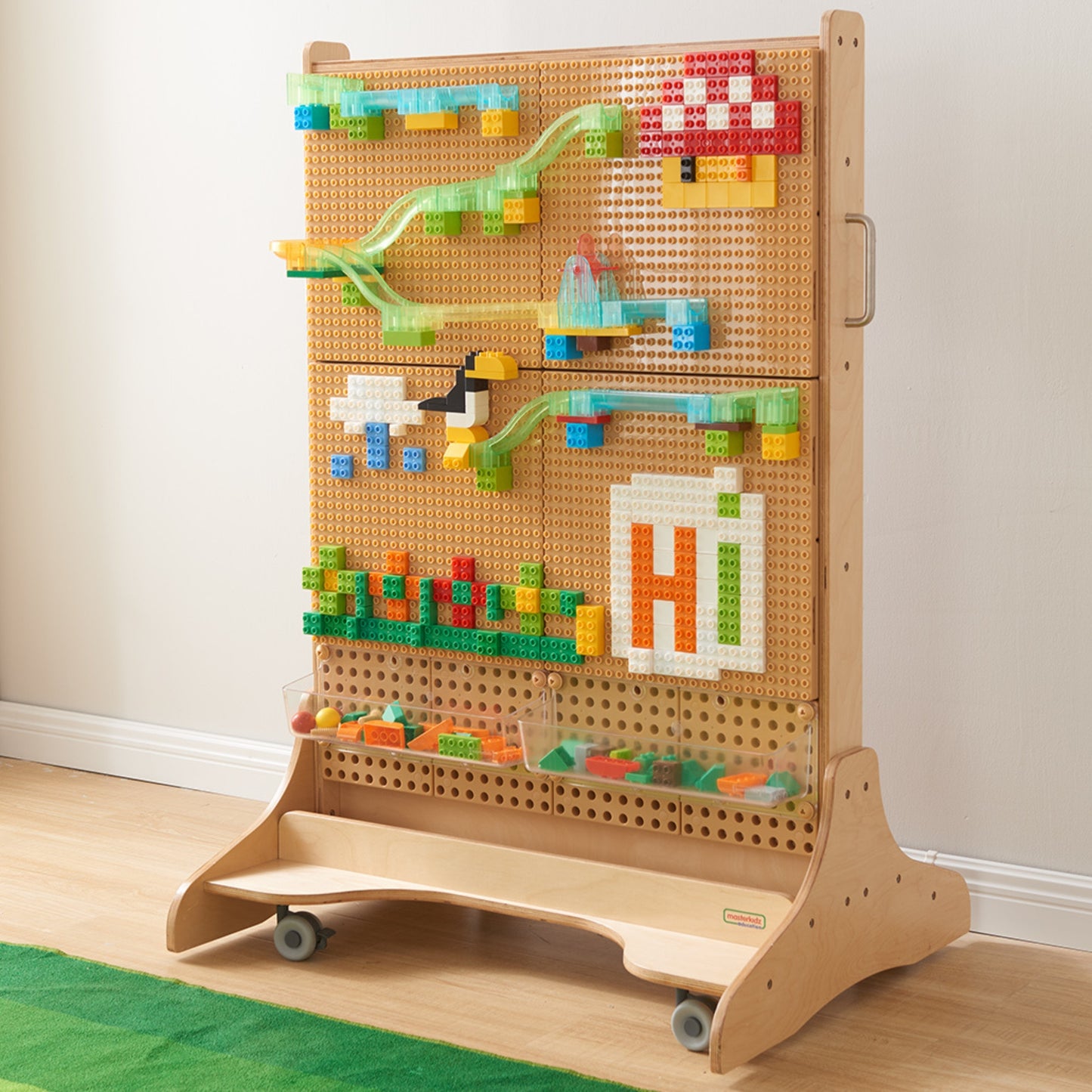 MASTERKIDZ 4 STEM sienelių perdangos statybinėms kaladėlėms kūrybinis rinkinys