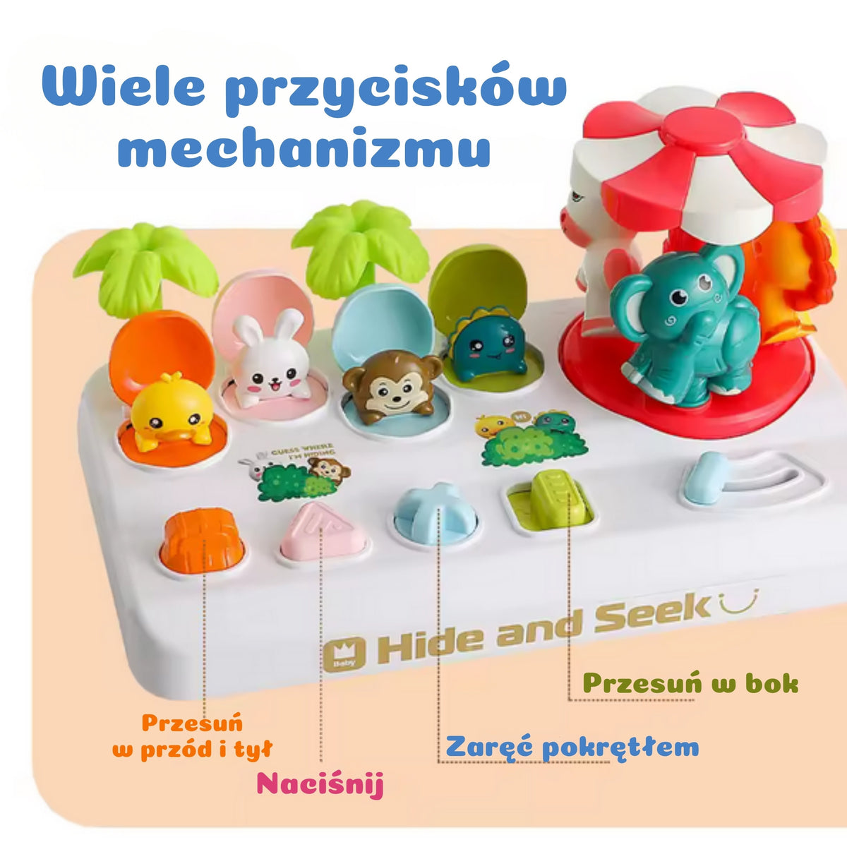 WOOPIE BABY Interaktyvi Karuselė su Gyvūnėliais