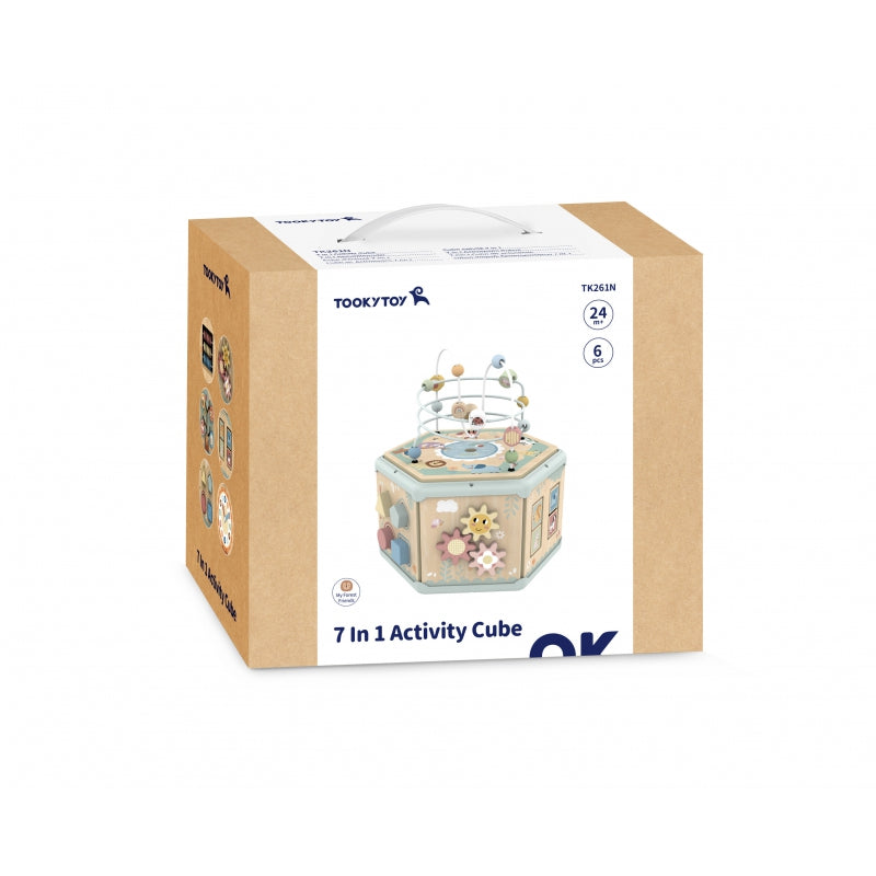 TOOKY TOY Interaktyvi Montessori medinė dėlionė