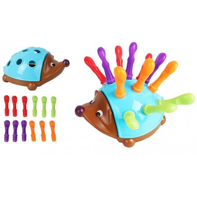 WOOPIE Ežiukas Rūšiuoklis Montessori 4in1 – Skaičiai ir Spalvos