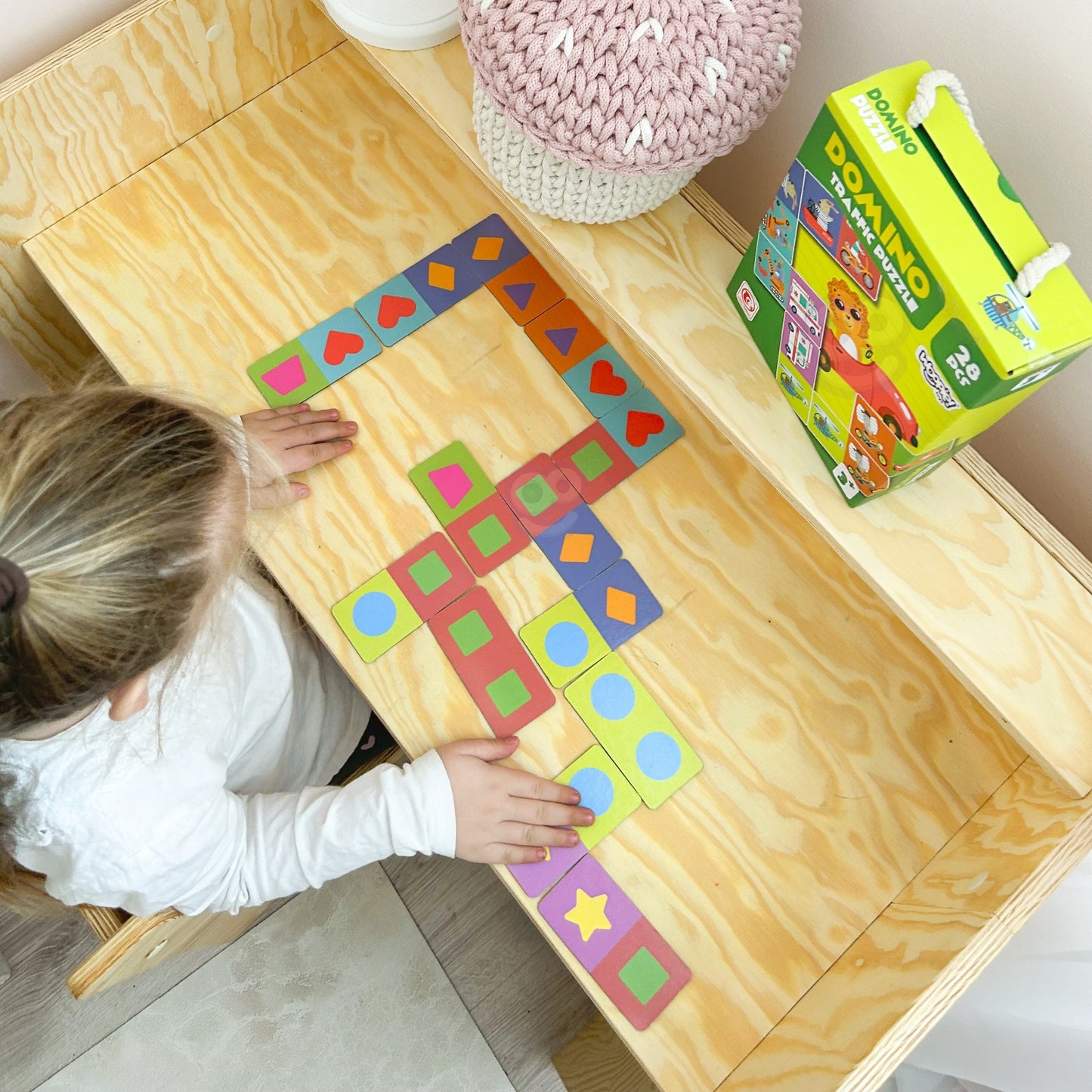 WOOPIE edukacinis žaidimas „Gyvūnų transportas“: Dėlionė / Domino (Montessori) – vaizdas 8