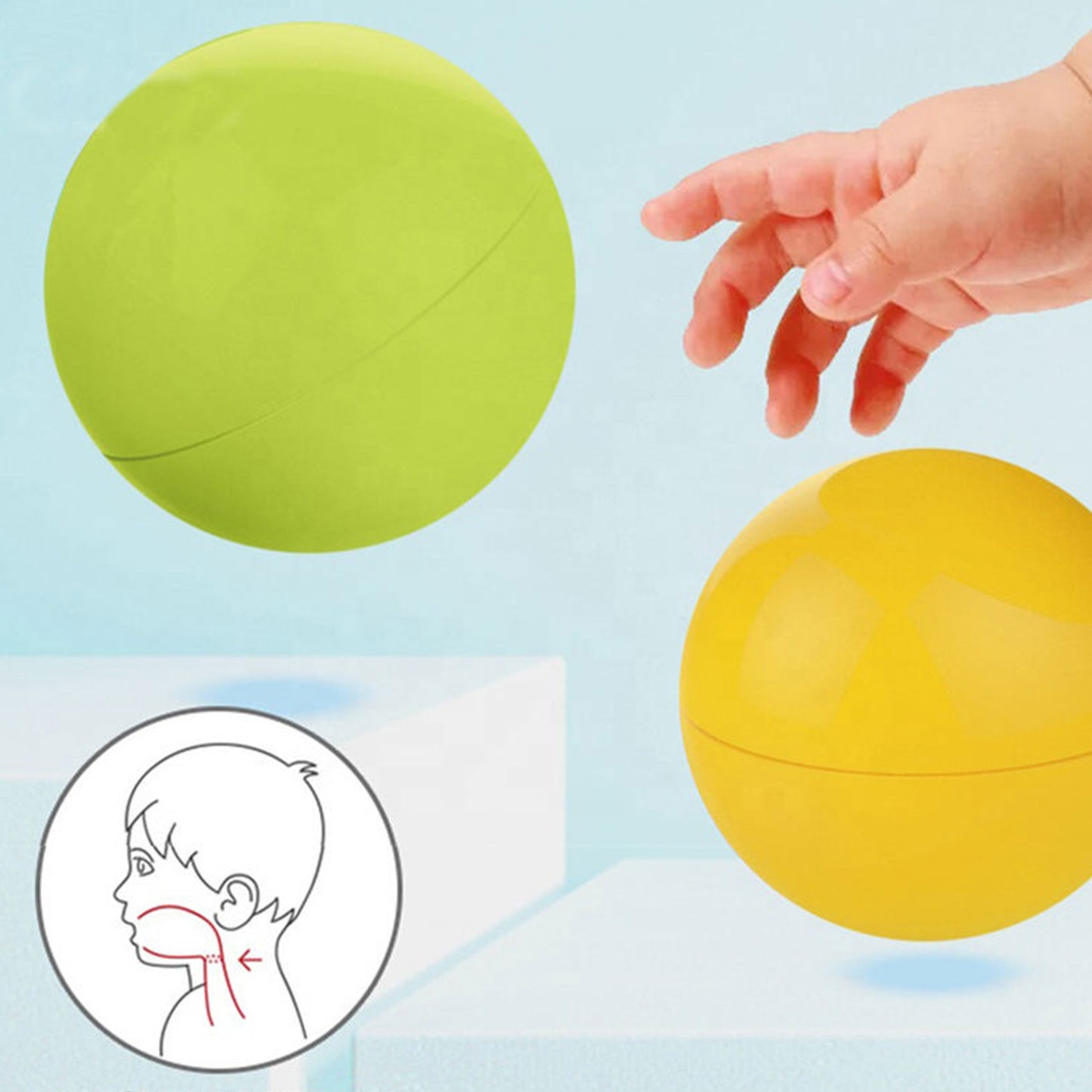 WOOPIE BABY Rutuliukų trasa (Kulodromas) Spiralinis bokštas su 3 kamuoliukais – pagrindinis vaizdas