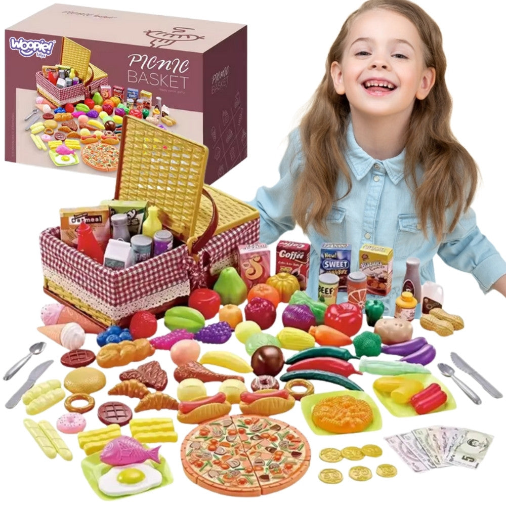 WOOPIE Pikniko Krepšelis su Maisto Rinkiniu XXL 103 detalės