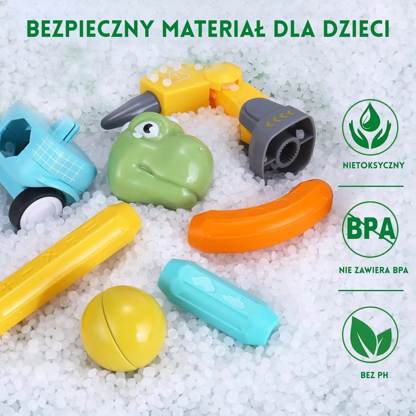WOOPIE Magnetiniai Blokeliai su Dinozaurais 84 vnt. Konstruktorius