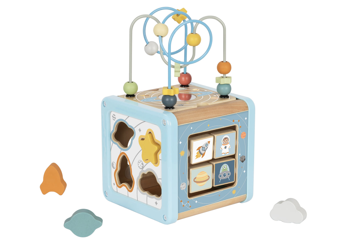 TOOKY TOY Medinis Kosminis Aktyvumo Kubas su Labirintu