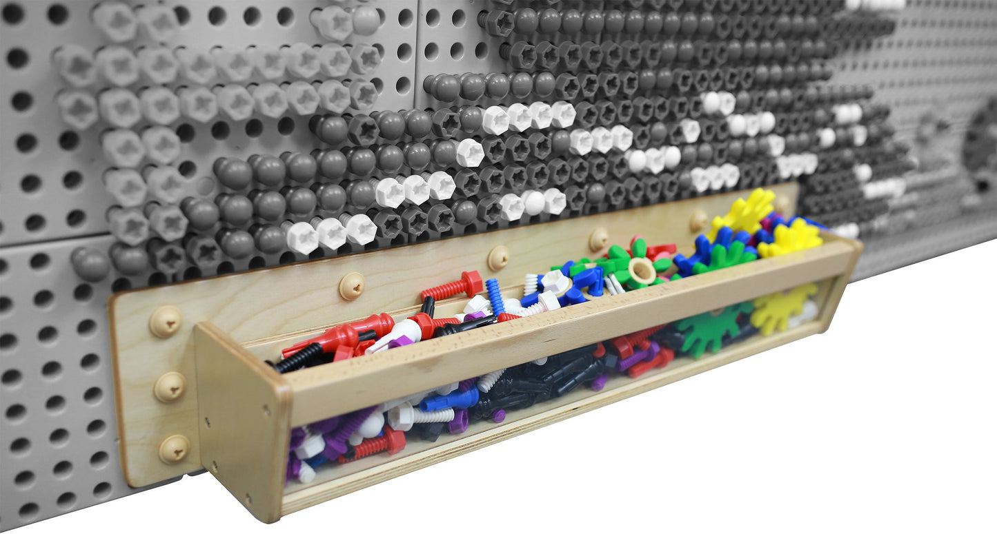 MASTERKIDZ Medinė Dėžutė su Skaidria Sienele STEM Lentai 80 cm