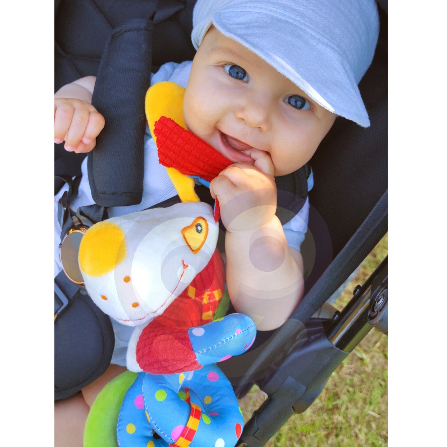 WOOPIE BABY Minkšta edukacinė spiralė-pakabinamas žaislas šuniukas vežimėliui / lovytei – vaizdas 2