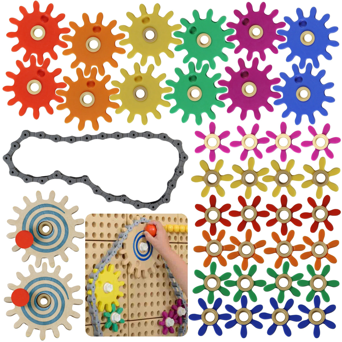 MASTERKIDZ krumpliaračių rinkinys mechanizmui kurti STEM lentai
