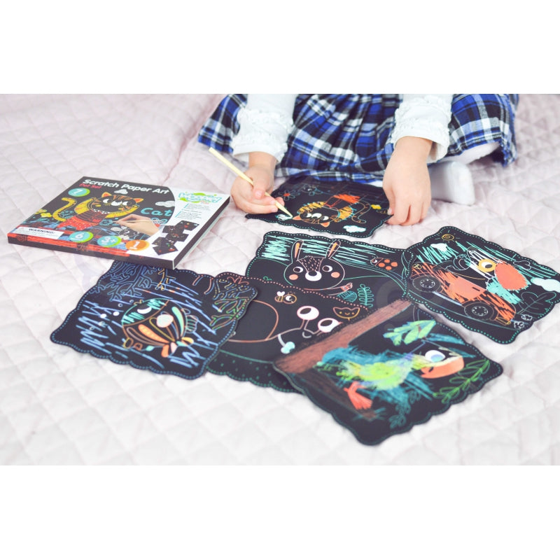 WOOPIE ART&FUN Kūrybinių nutrinamų kortelių rinkinys vaikams 7 vnt.