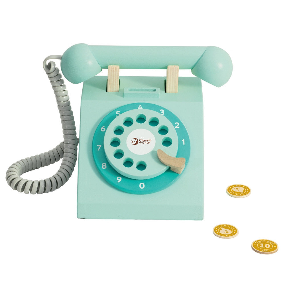 CLASSIC WORLD Medinis Telefono Aparatas Vaikams Vintažinis Stilius