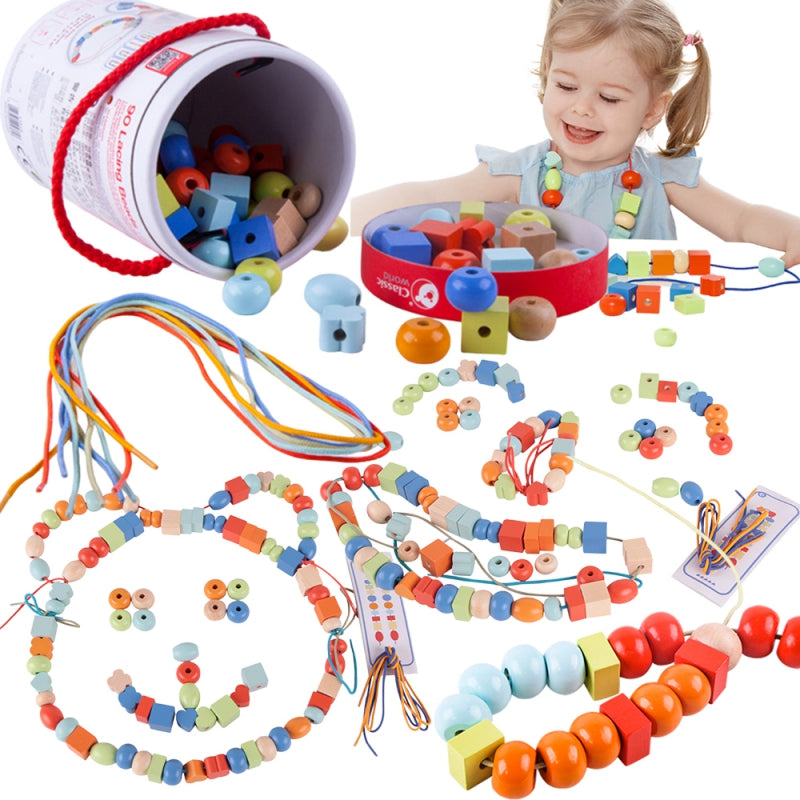 CLASSIC WORLD Mediniai vėrimo karoliukai, 96 vnt – pagrindinis vaizdas