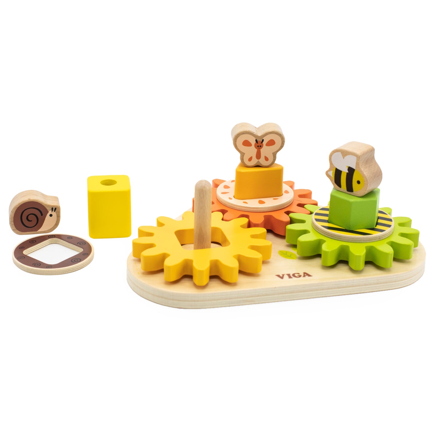 VIGA Medinis rūšiuoklis su krumpliaračiais, mediniai krumpliaračiai sukasi – vaizdas 3