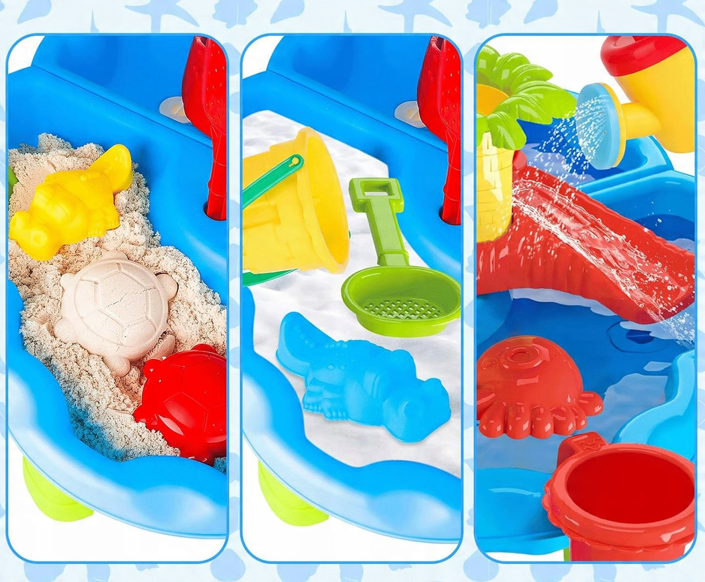 WOOPIE 2in1 Vandens ir smėlio staliukas su kėdute ir delfinu – vaizdas 4