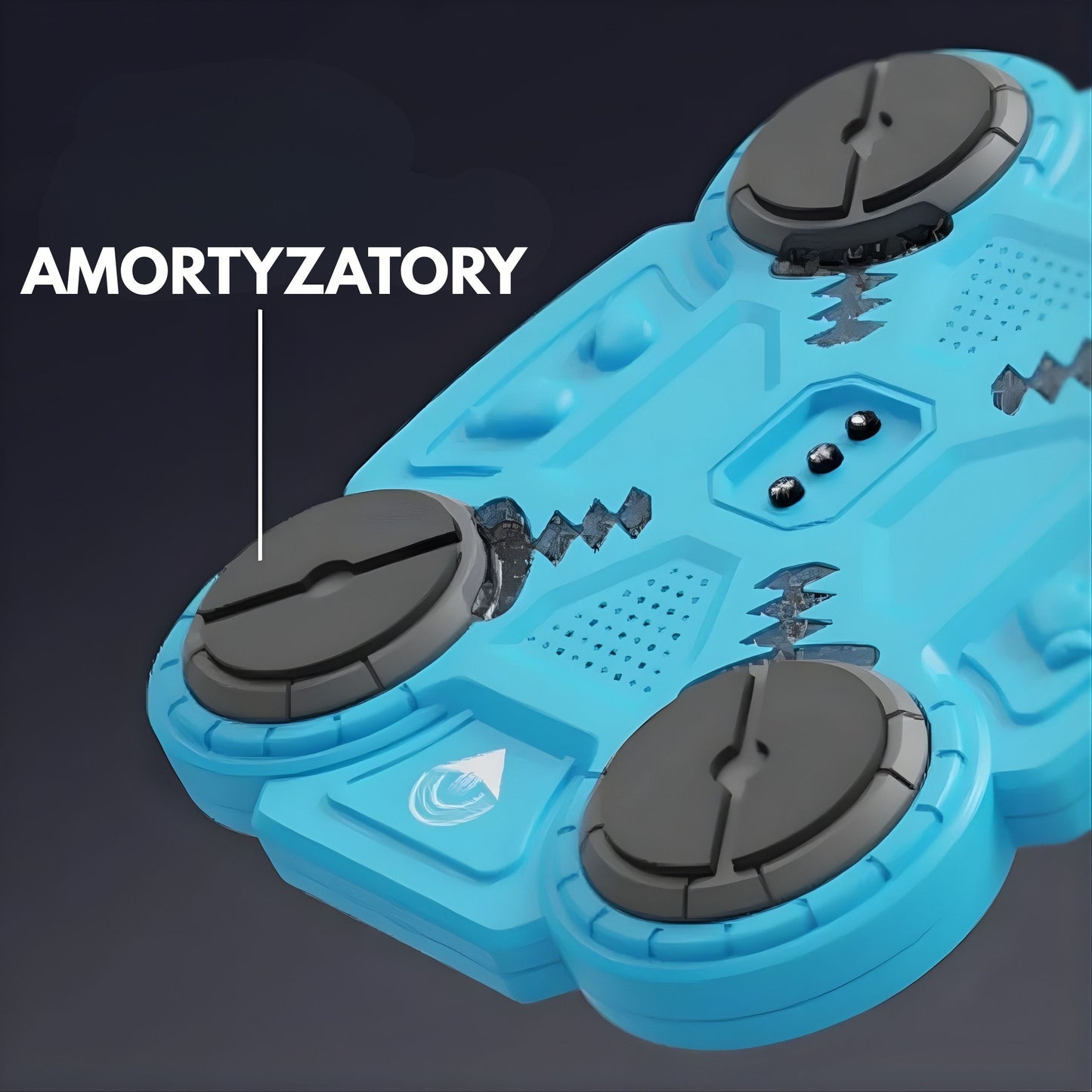 WOOPIE Interaktyvus Muzikinis Bokso Skydas su Bluetooth 4 Zonos Mėlynas