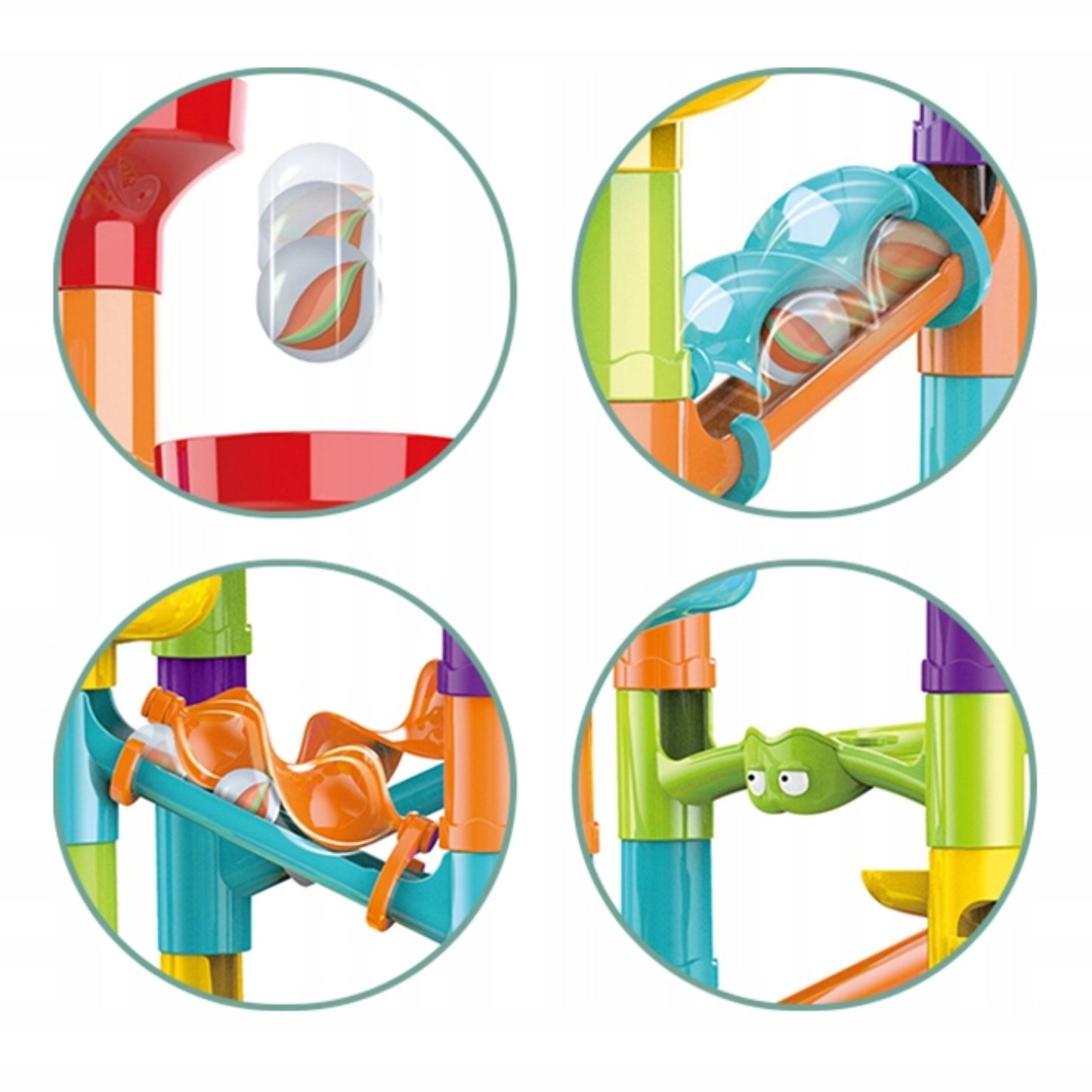 WOOPIE rutuliukų trasa (kulodromas) Spiralė, 113 dalių rinkinys – vaizdas 2