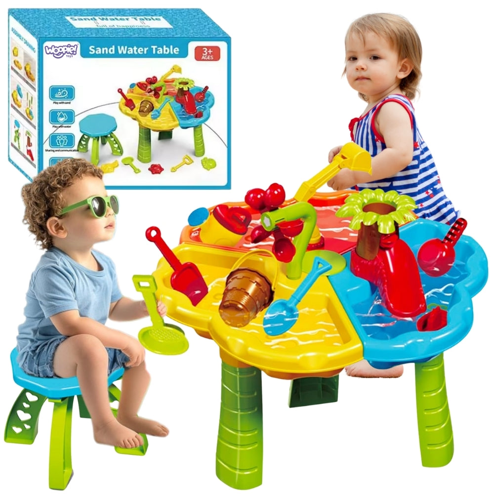 WOOPIE Vandens ir smėlio stalas 2in1 su kėdute – pagrindinis vaizdas