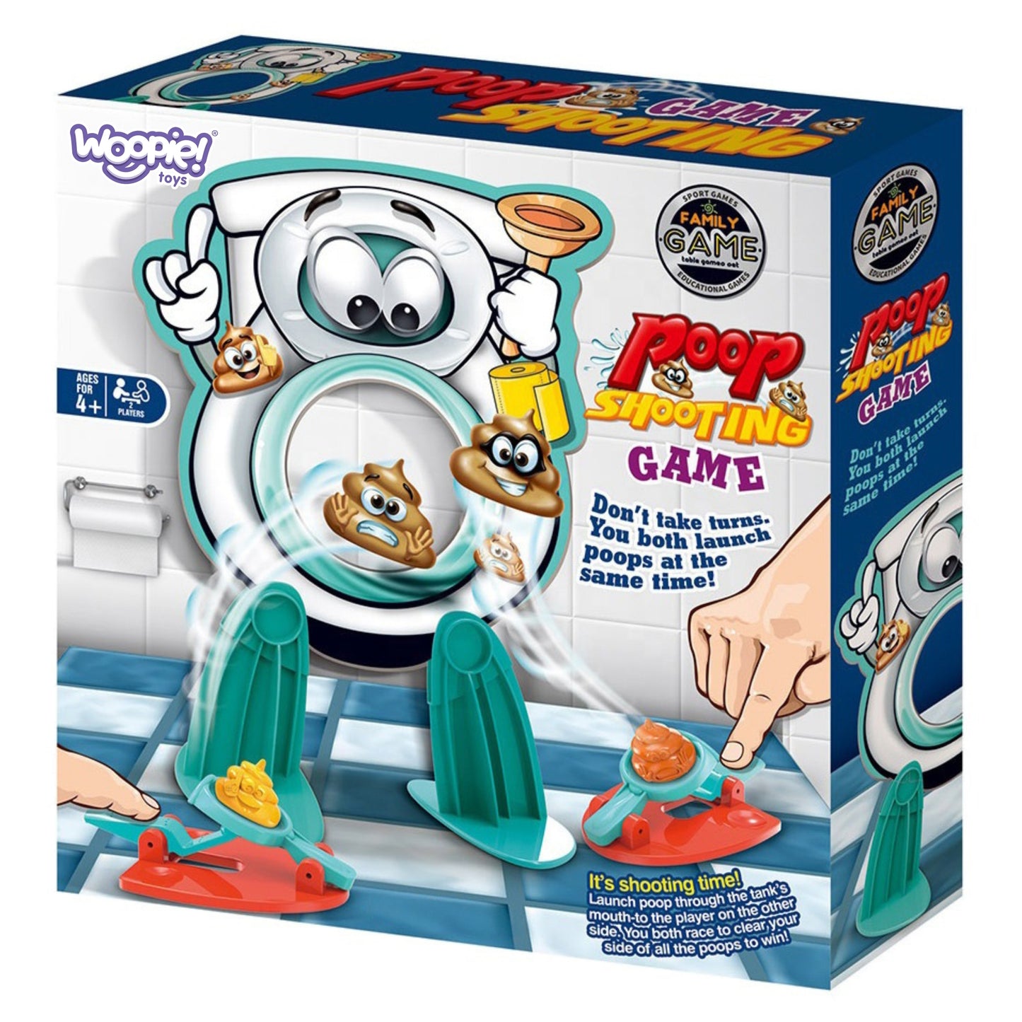 WOOPIE Šeimos vikrumo žaidimas „Kakutis į tualetą“ – vaizdas 6