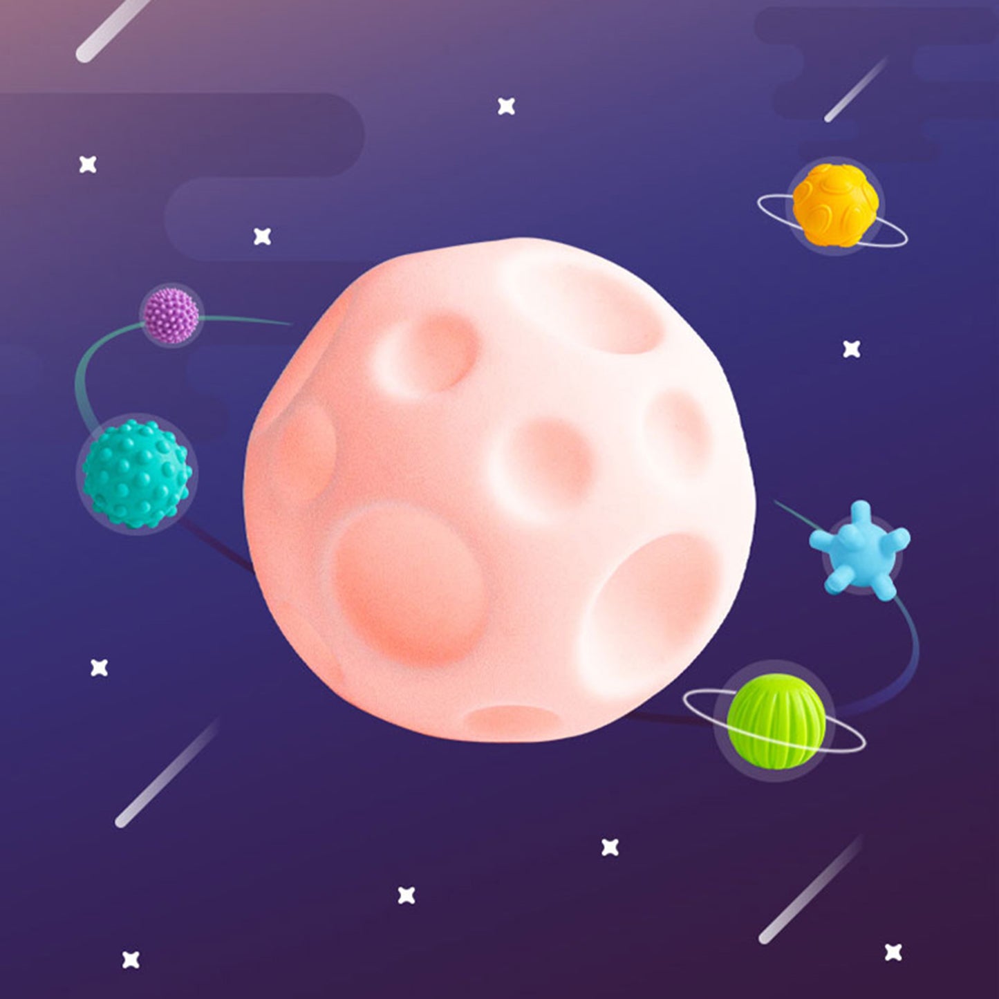 WOOPIE BABY Sensorinės kaladėlės spaudymui, 8 vnt – vaizdas 3