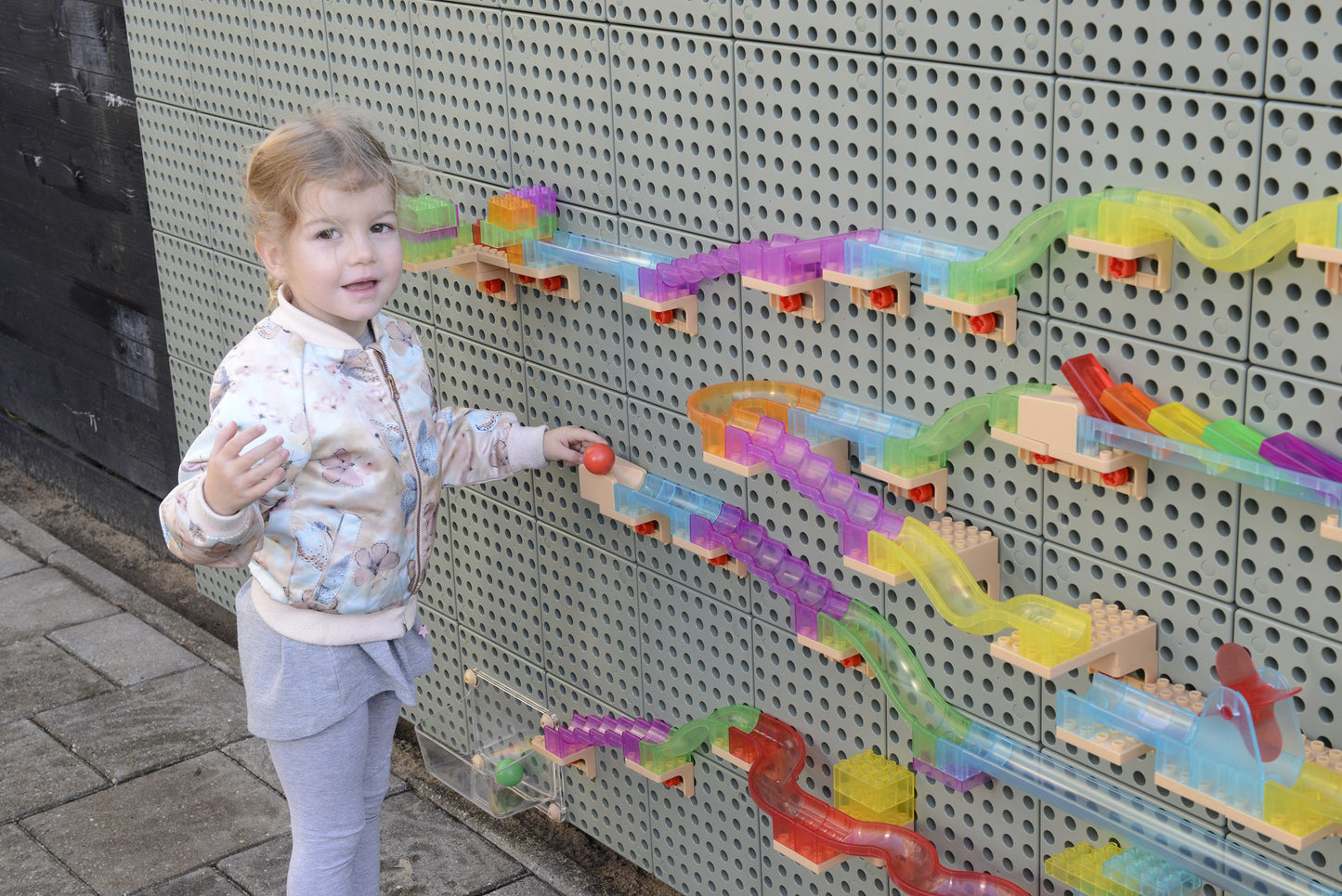 MASTERKIDZ Kamuoliukų Tako Konstruktorius STEM Lentai 63 dalys