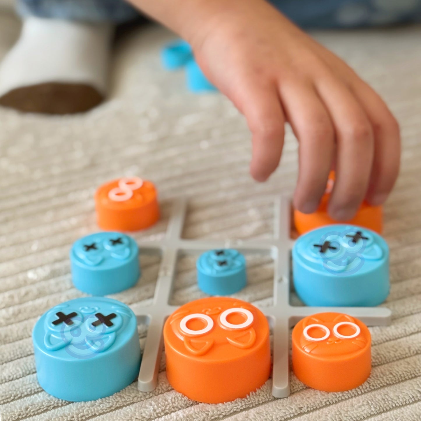 WOOPIE IQ Loginis nešiojamas žaidimas Kryžiukai-nuliukai Kačiukai dėžutėje – vaizdas 2