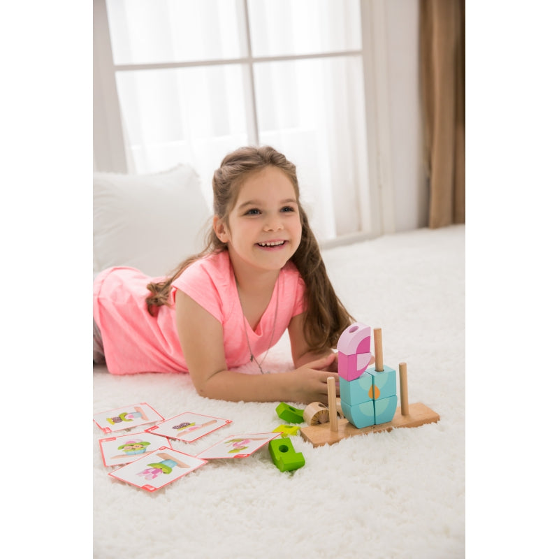 Kūrybingi 3D mediniai erdviniai blokai, pelėda – vaizdas 3