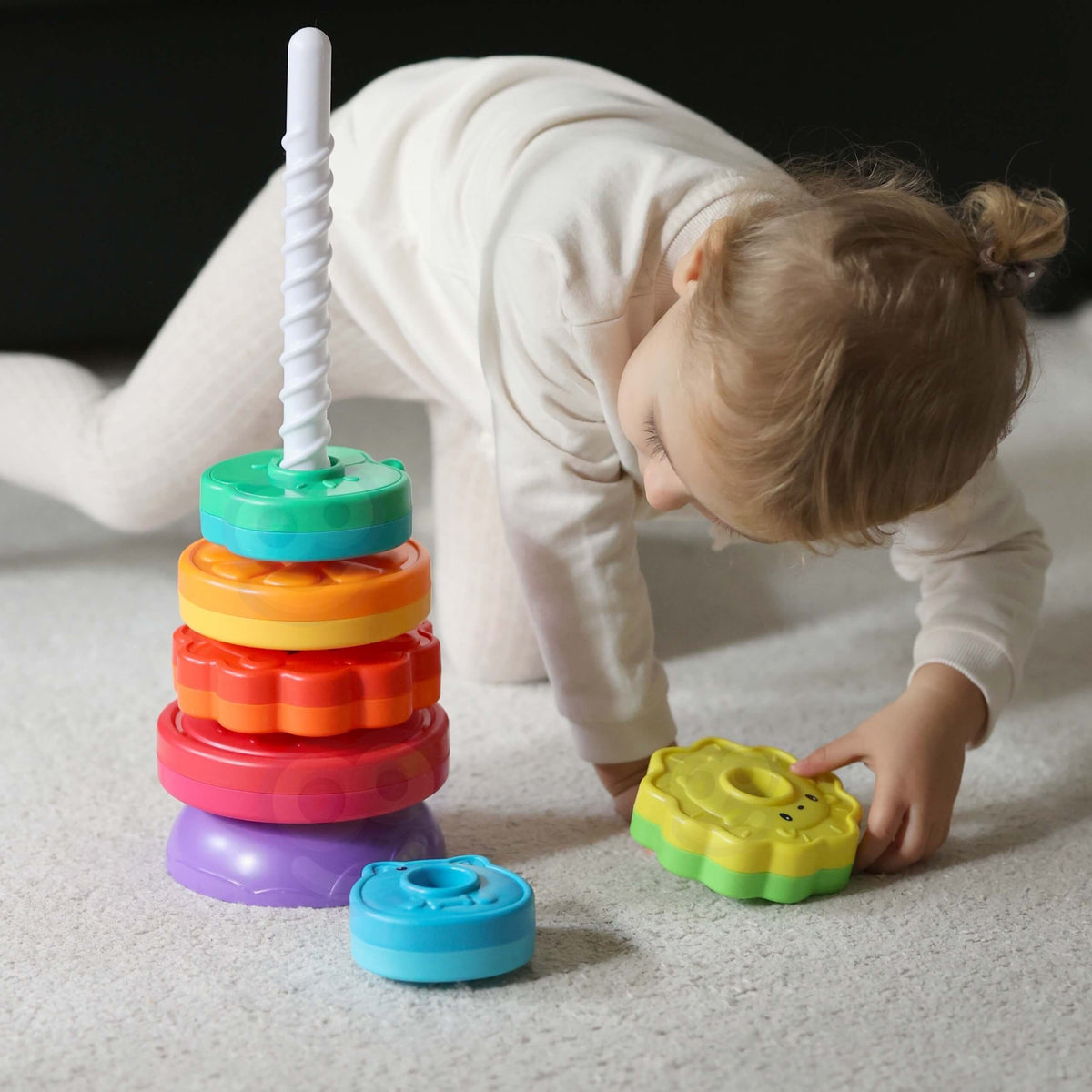 WOOPIE BABY Lavinamoji Piramidė su Gyvūnėlių Diskeliais
