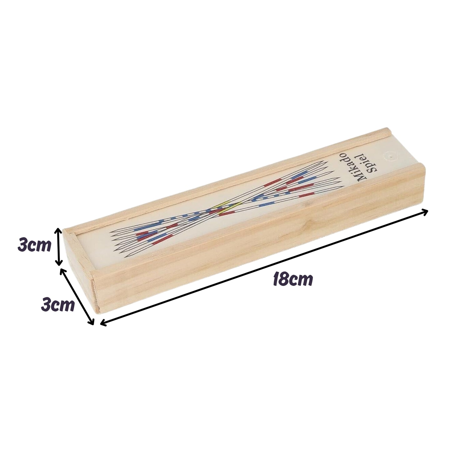 WOOPIE Medinės bierkės (Mikado) dėžutėje, 41 vnt, rinkinys su dėžute – vaizdas 4