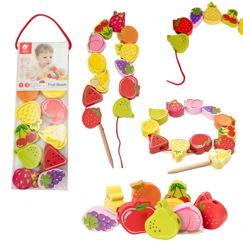 CLASSIC WORLD medinės vaisių kaladėlės 13 vnt – pagrindinis vaizdas