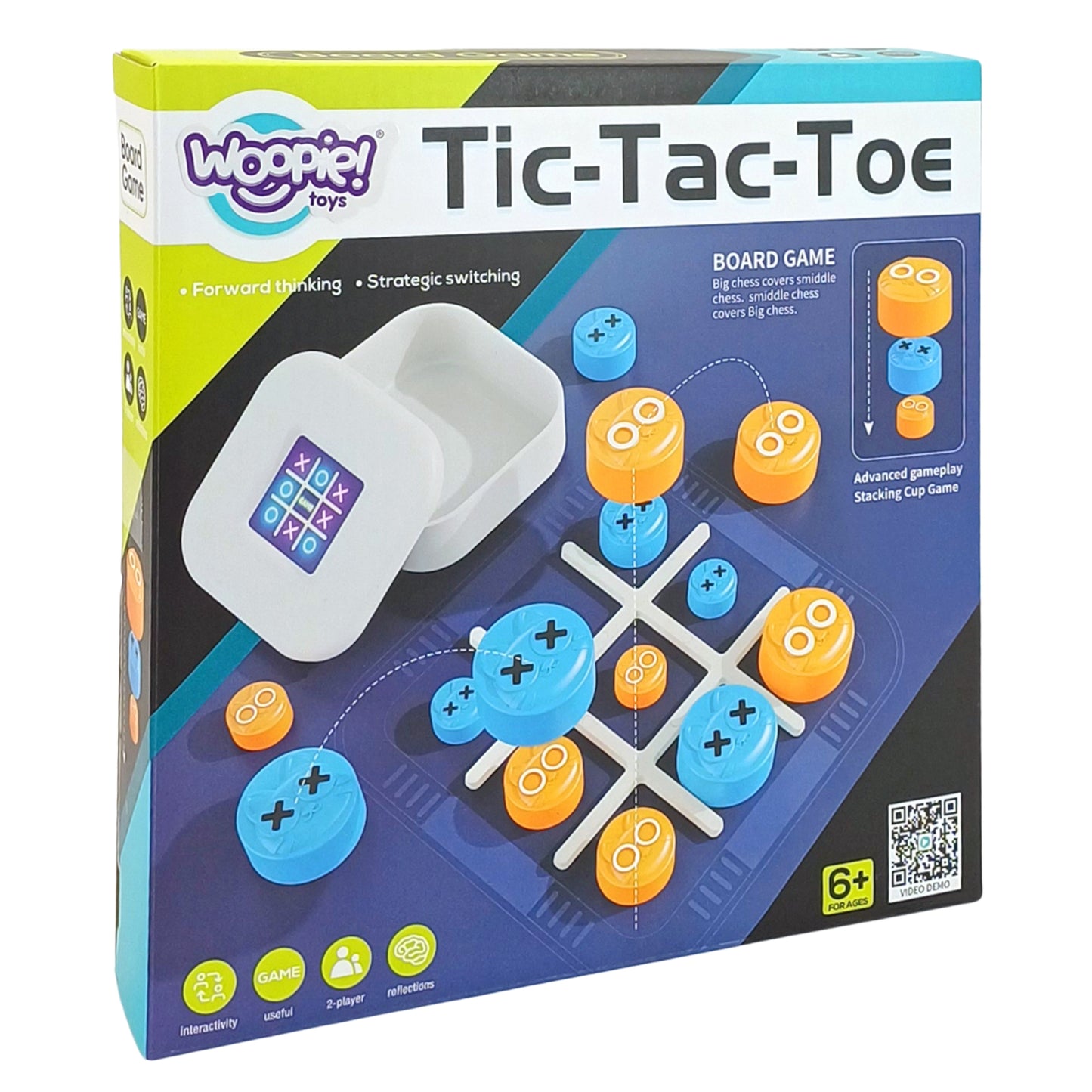 WOOPIE IQ Loginis nešiojamas žaidimas Kryžiukai-nuliukai Kačiukai dėžutėje