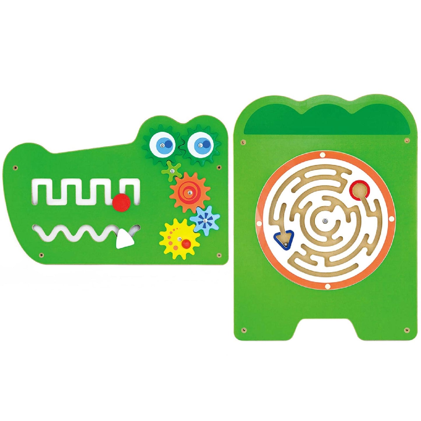 VIGA Sensorinė lavinamoji lenta Krokodilas (Montessori, FSC) – vaizdas 8