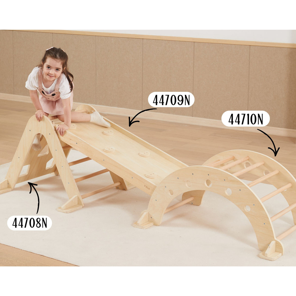 VIGA medinė Pikler laiptų trikampė kopetėlė, Montessori