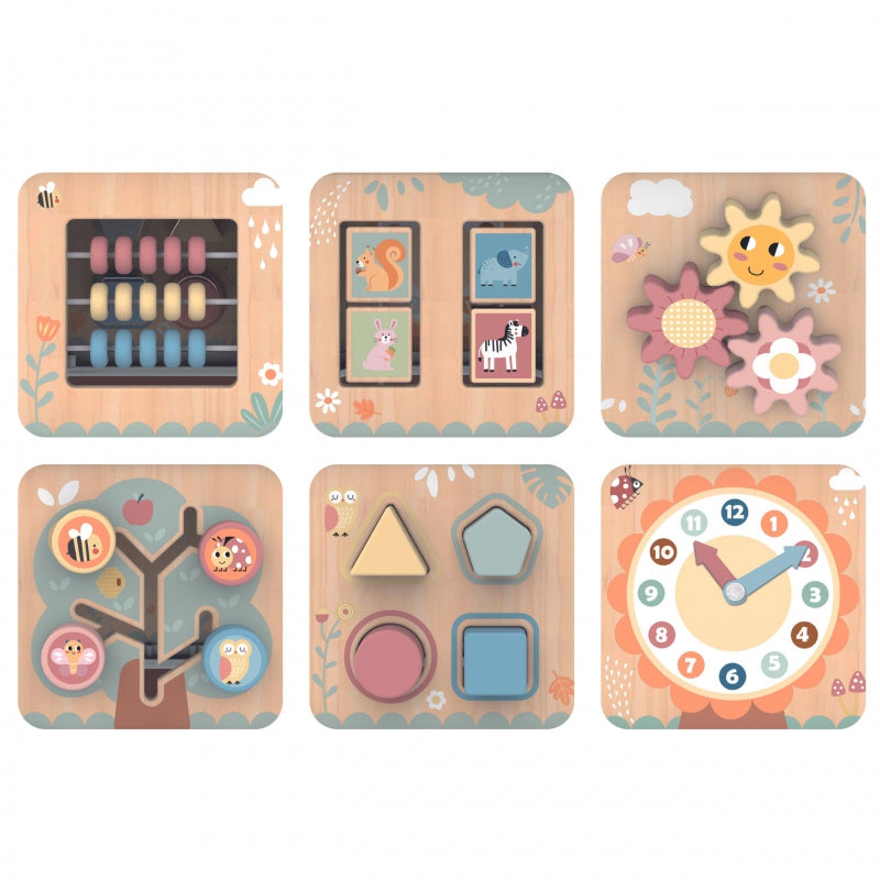 TOOKY TOY Interaktyvi Montessori medinė dėlionė